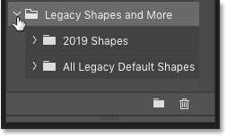 پوشه های 2019 Shapes and All Legacy Default Shapes در Photoshop CC 2020